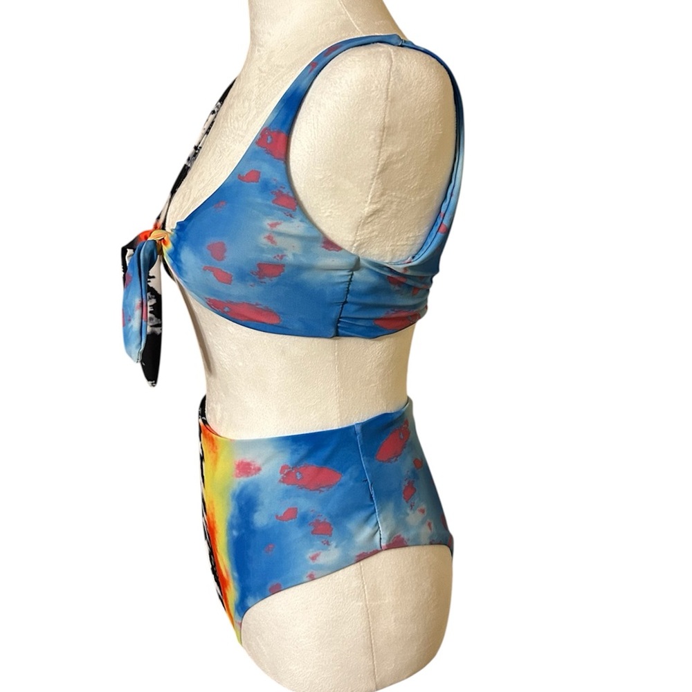 SHEIN Pastel Tie-Dye Bikini Set - Picture 5 of 9